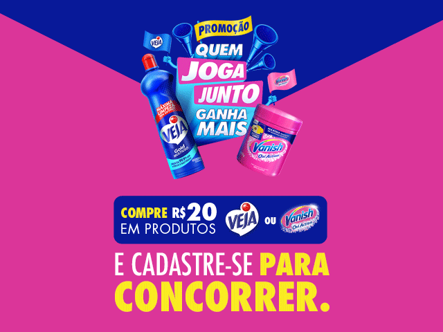 Promoção Veja Vanish Quem Joga Junto Ganha Mais 2026