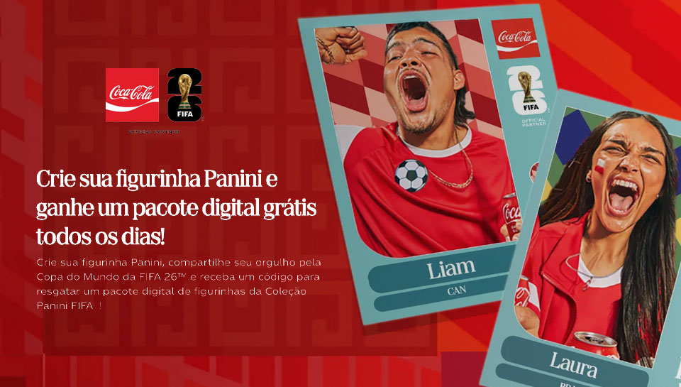 Coca-Cola Crie sua Figurinha Panini 2026