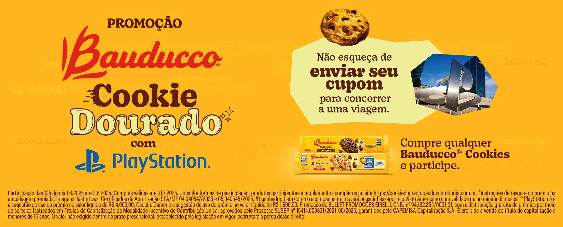 Promoção Bauducco Cookie Dourado 2025