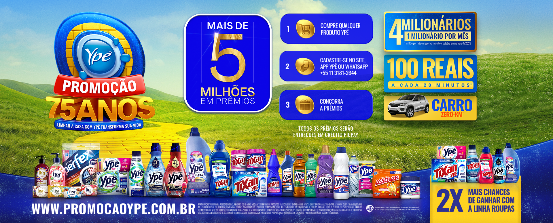 Promoção Ypê 75 Anos 2025