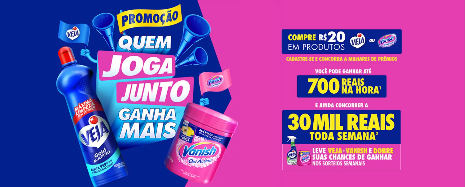 Promoção Veja Vanish Quem Joga Junto Ganha Mais 2026