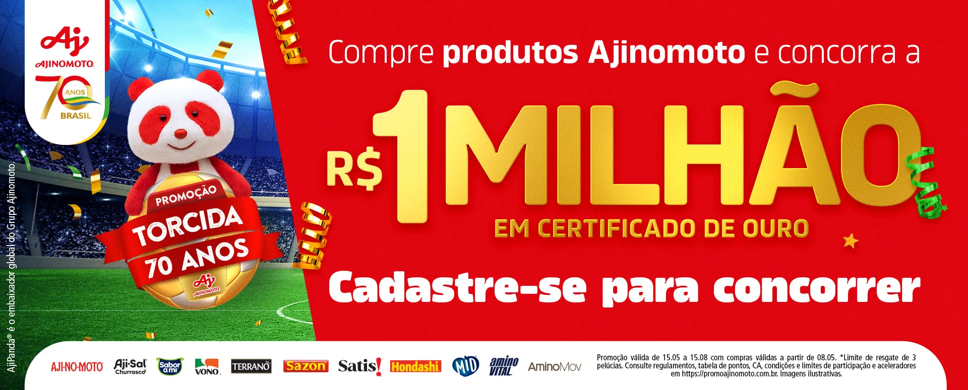 Promoção Torcida Ajinomoto 2026