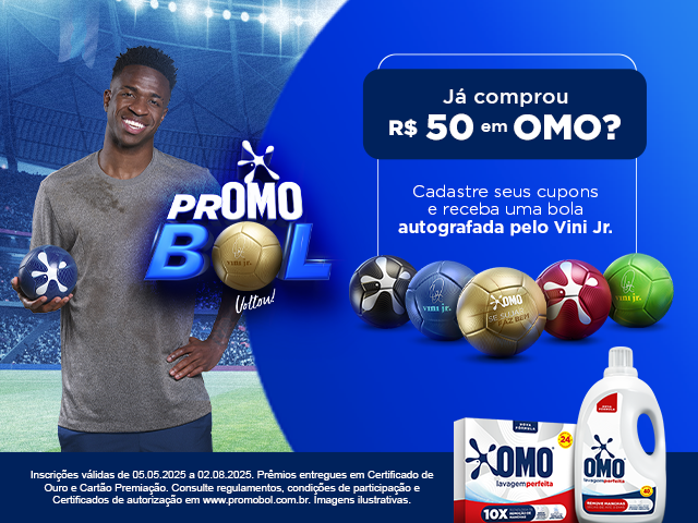 Promoção Omo Promobol 2025