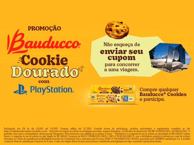 Promoção Bauducco Cookie Dourado 2025