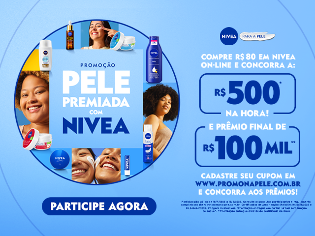 Promoção Pele Premiada com Nivea