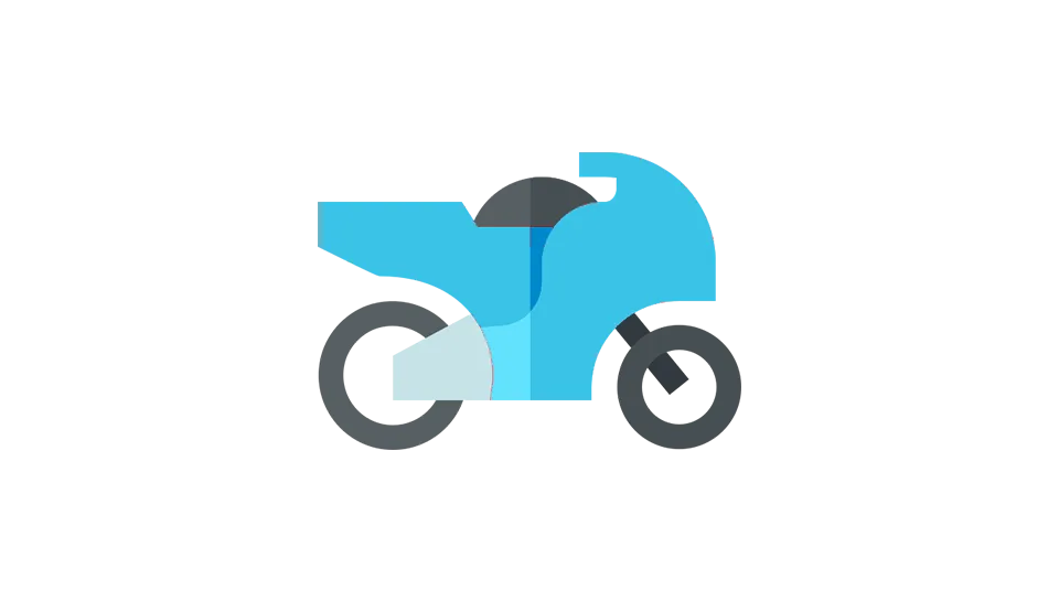 Ilustração de uma moto