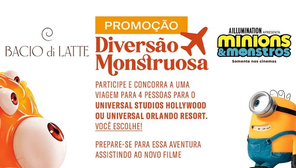 Promoção Bacio di Latte Diversão Monstruosa 2026