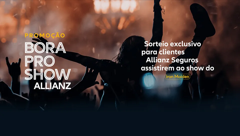 Promoção Allianz 2024 Bora pro Show Iron Maiden