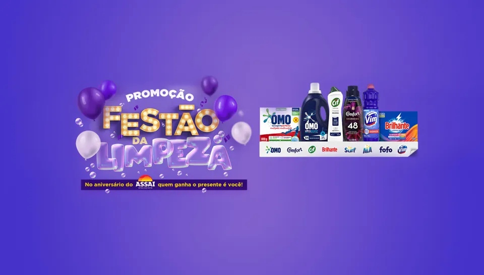 Promoção Assaí Unilever 2024 Festão da Limpeza