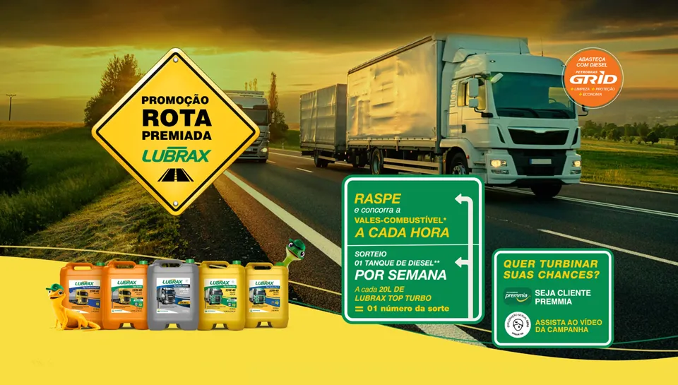 Promoção Petrobrás Lubrax 2024 Rota Premiada