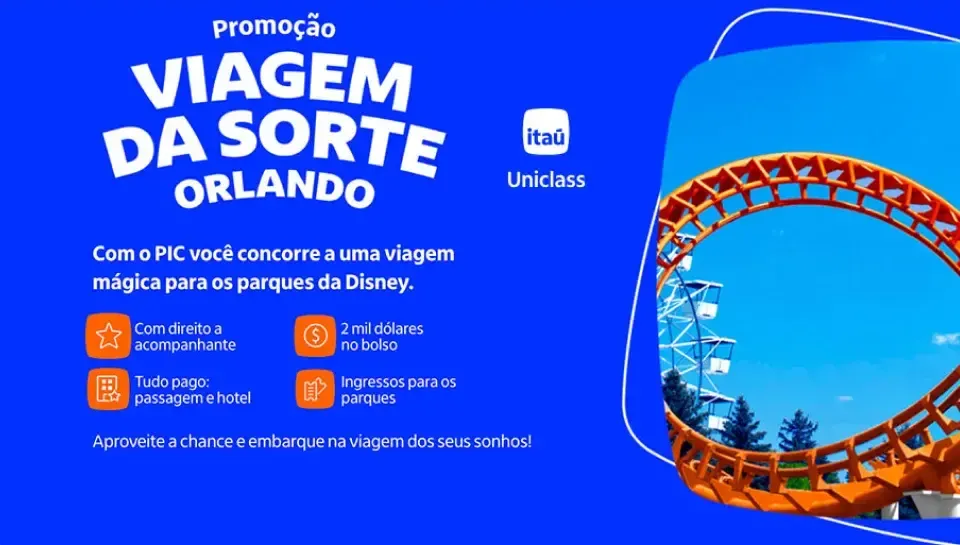 Promoção Itaú Uniclass 2024 Viagem da Sorte