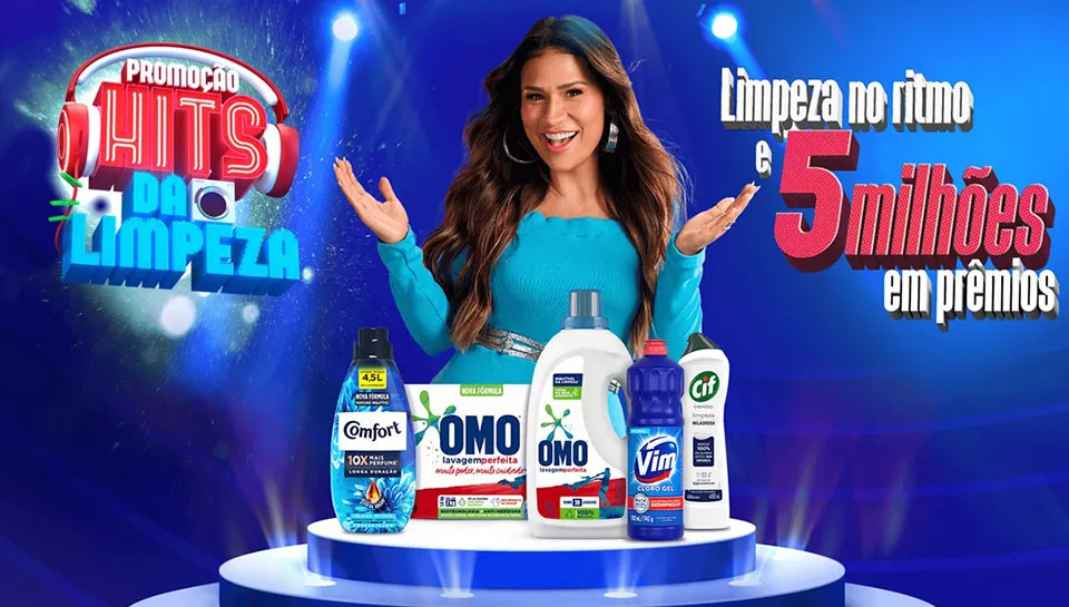 Promoção Unilever OMO Comfort 2024 Hits da Limpeza 2024