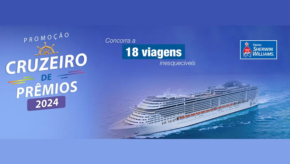 Promoção Sherwin-Williams 2024 Cruzeiro de Prêmios