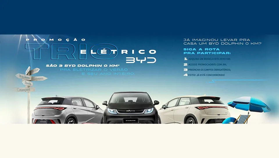 Promoção BYD Trio Elétrico 2024