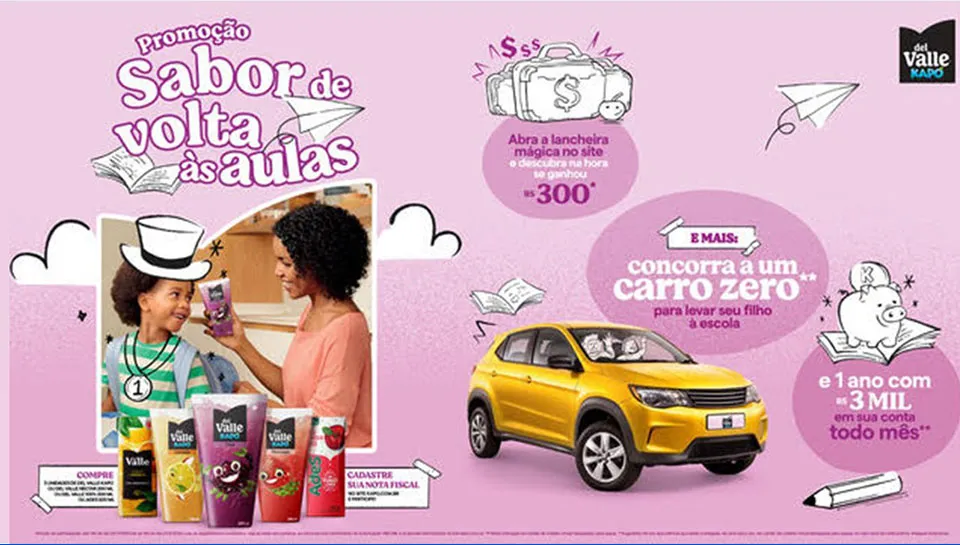 Promoção Del Valle Kapo 2024 Sabor de Volta às Aulas