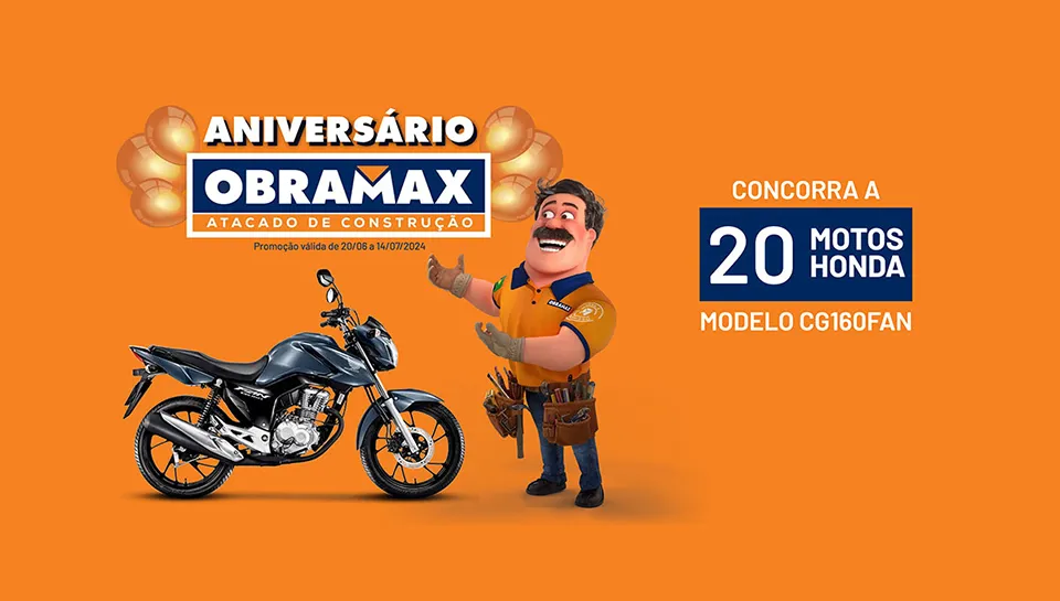 Promoção Aniversário Obramax 2024