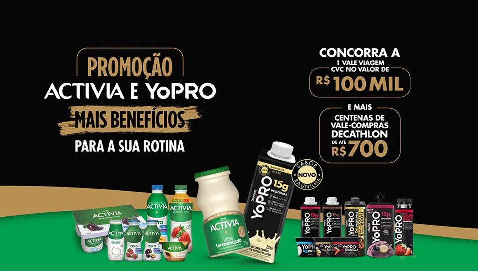 Promoção Activia e YOPro 2024 Mais Benefícios para a sua Rotina