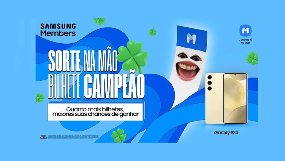 Promoção Samsung 2024 Sorte na Mão, Bilhete Campeão