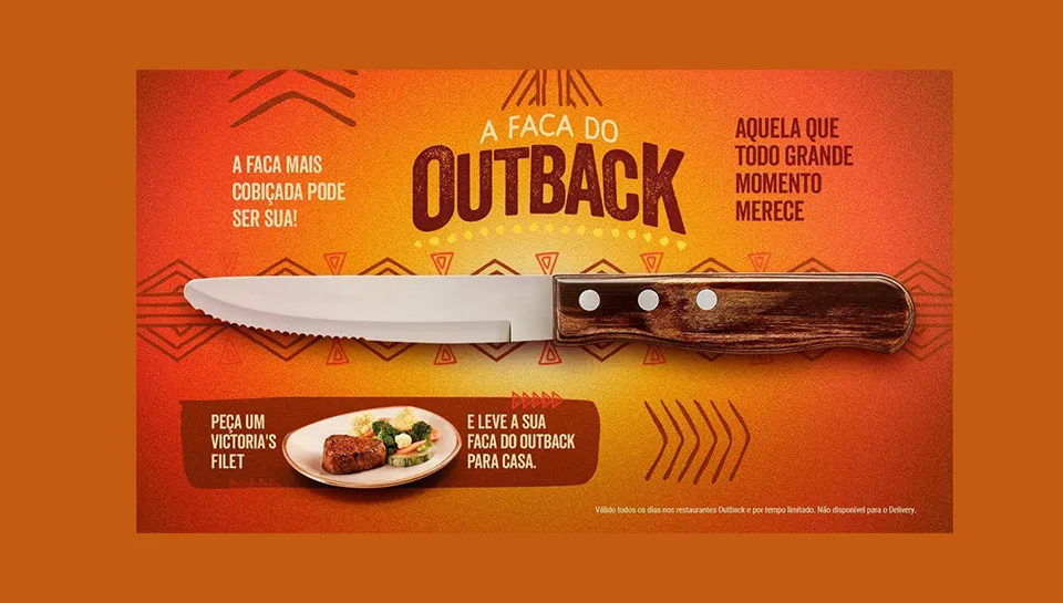 Promoção Outback Steakhouse 2024 Faca do Outback