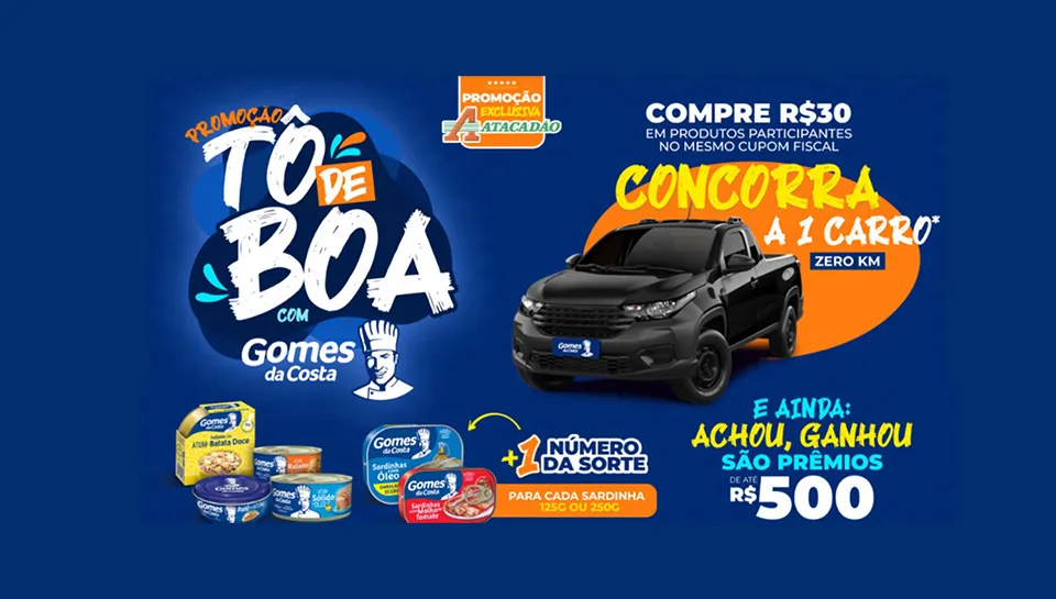 Promoção Tô de Boa com Gomes da Costa 2024