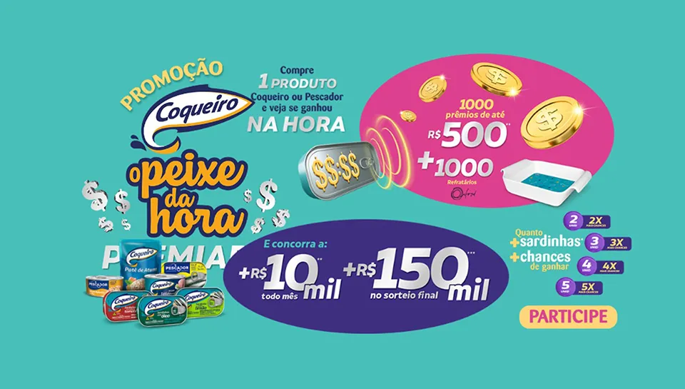 Promoção Coqueiro O Peixe da Hora Premiada 2024