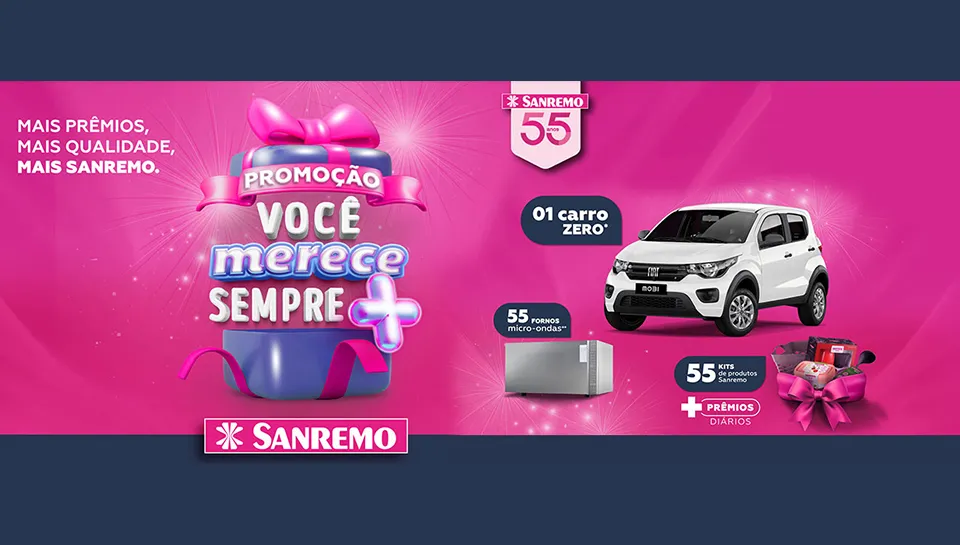 Promoção Sanremo Você Merece Sempre + 2024