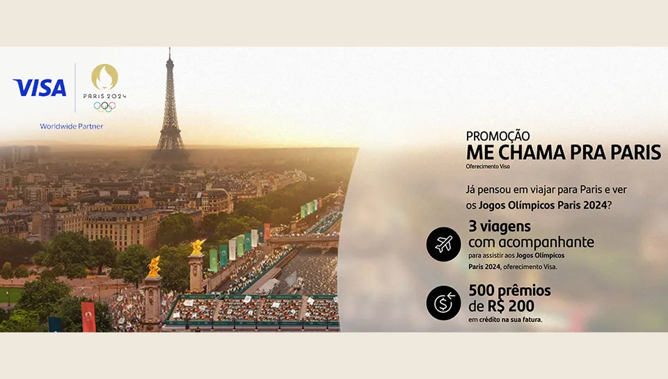 Promoção Visa Santander Me Chama pra Paris 2024