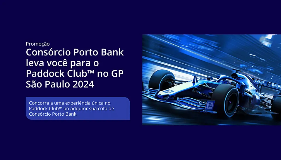 Promoção PortoBank 2024 Leva Você para o Paddock Club no GP de São Paulo F-1