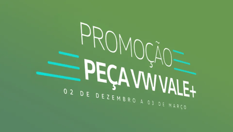 Promoção Volkswagen Peça VW Vale Mais 2024