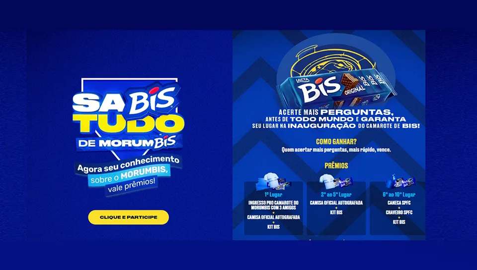 Promoção BIS 2024 SaBIS Tudo de MorumBIS