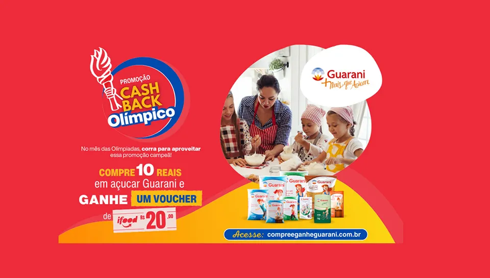 Promoção Guarani 2024 Cashback Olímpico