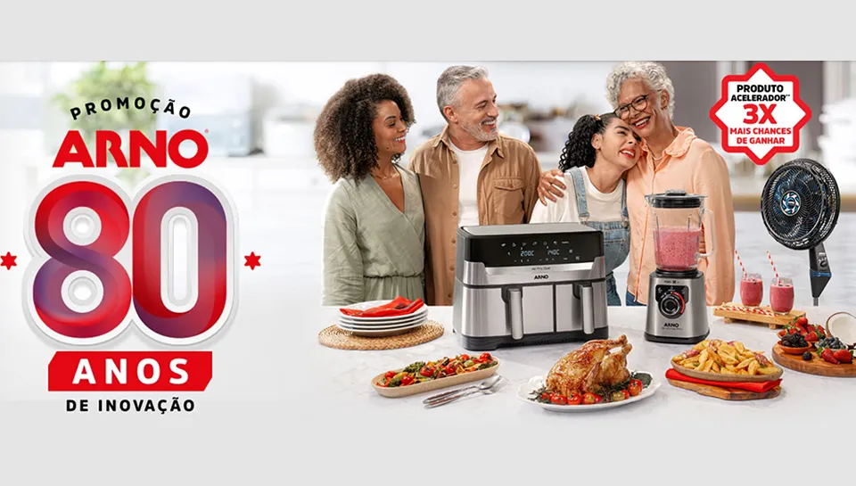 Promoção Arno 80 Anos de Inovação 2024
