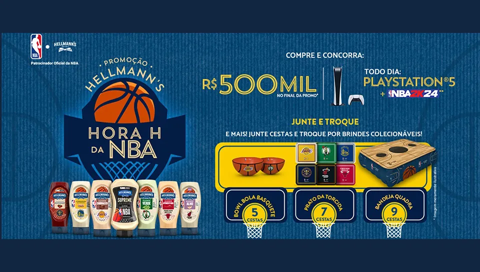 Promoção Hellmann's Hora H da NBA 2024