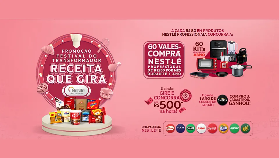 Promoção Nestlé Professional 2024 Receita que Gira