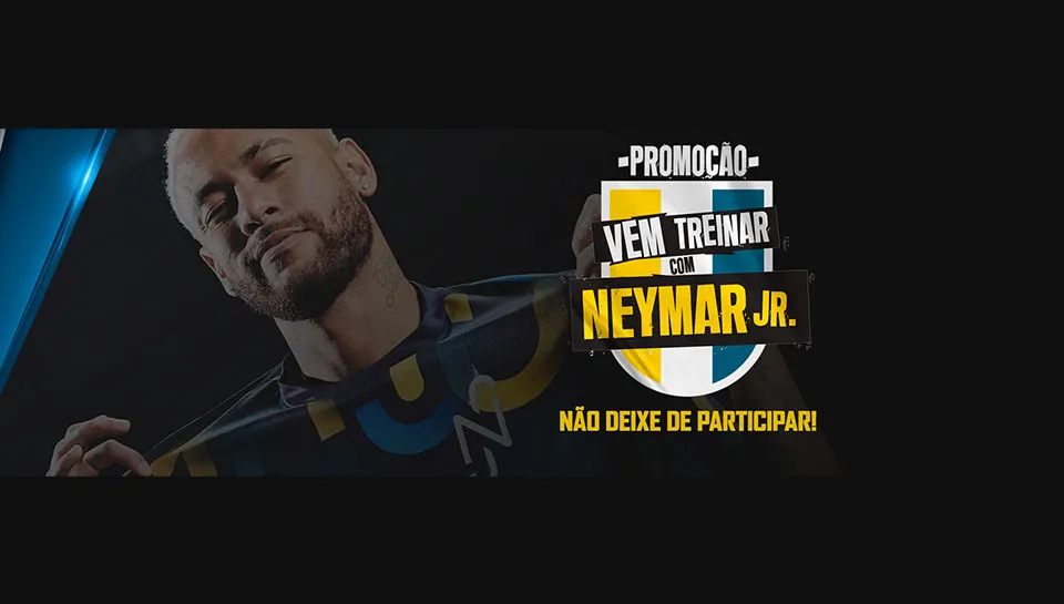 Banner Topo Desk Promoção Above Vem Treinar com Neymar Jr. 2023