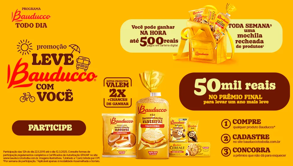 Promoção Leve Bauducco com Você 2025