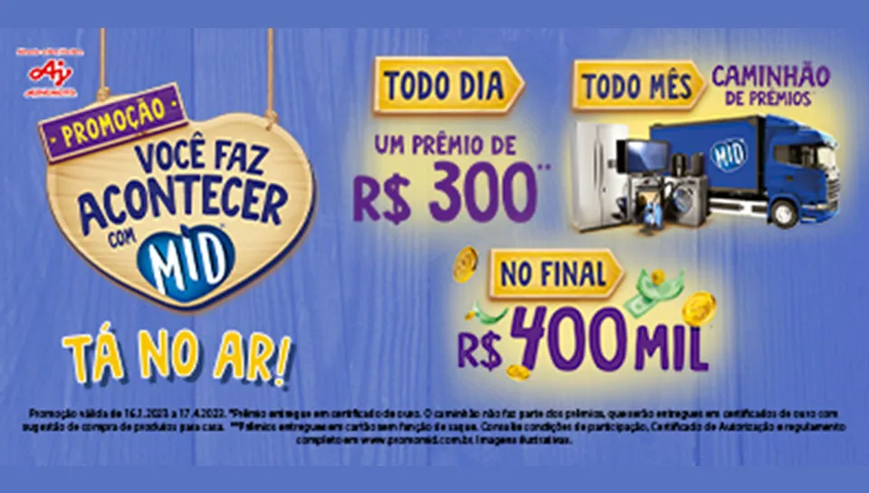 Promoção MID Você Faz Acontecer 2023