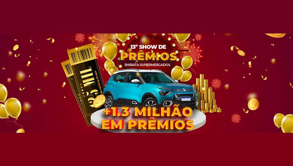 Promoção Shibata Show de Prêmios 2023