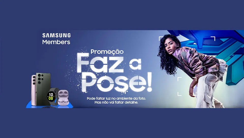 Promoção Samsung 2023 Faz a Pose