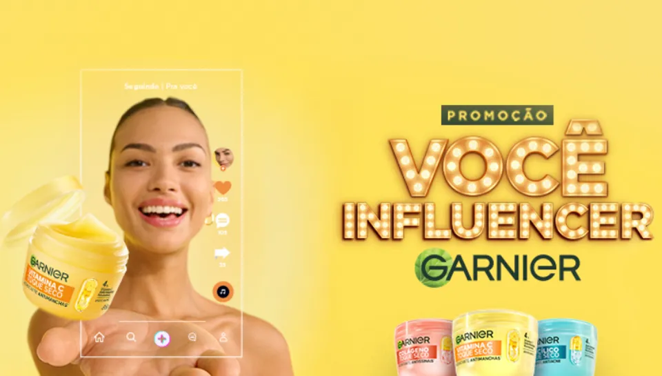 Promoção Você Influencer Garnier 2025