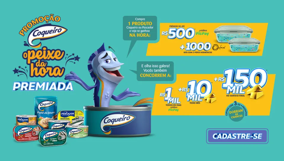 Promoção Coqueiro O Peixe da Hora Premiada 2024