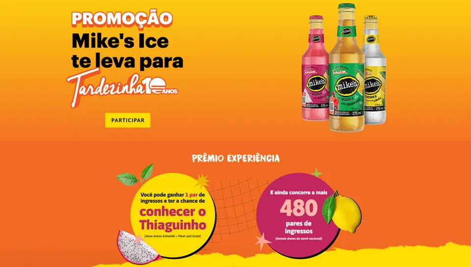 Promoção Mike's 10 Anos Tardezinha 2025