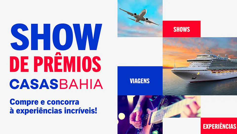 Promoção Casas Bahia Show de Prêmios 2025
