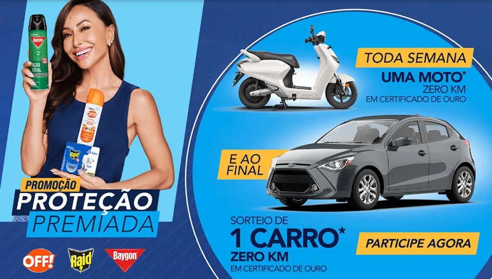 Promoção SC Johnson Proteção Premiada 2025