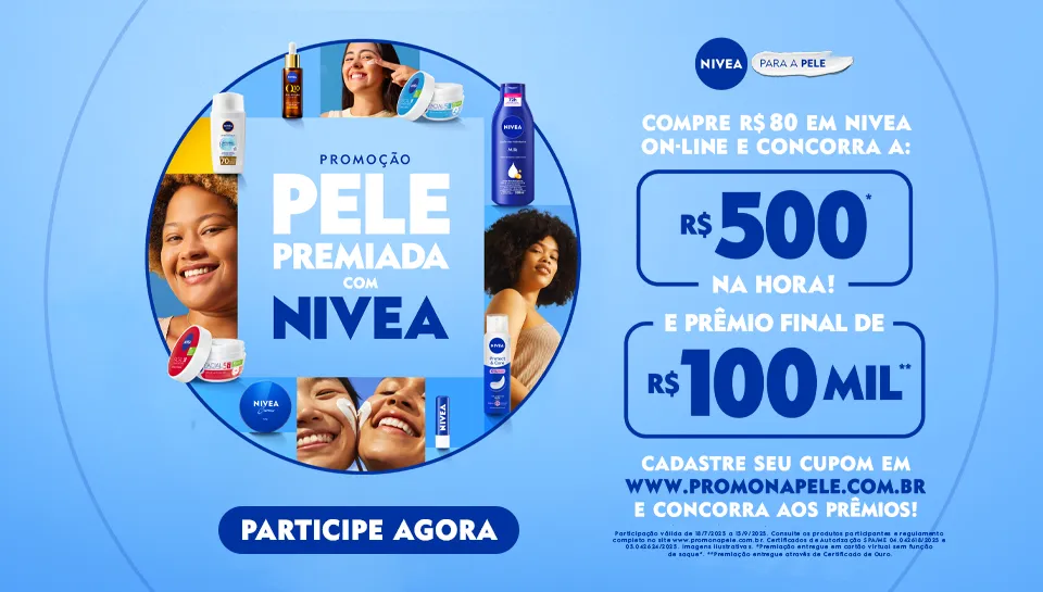 Promoção Pele Premiada com Nivea 2025