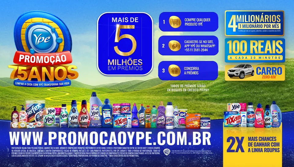 Promoção Ypê 75 Anos 2025