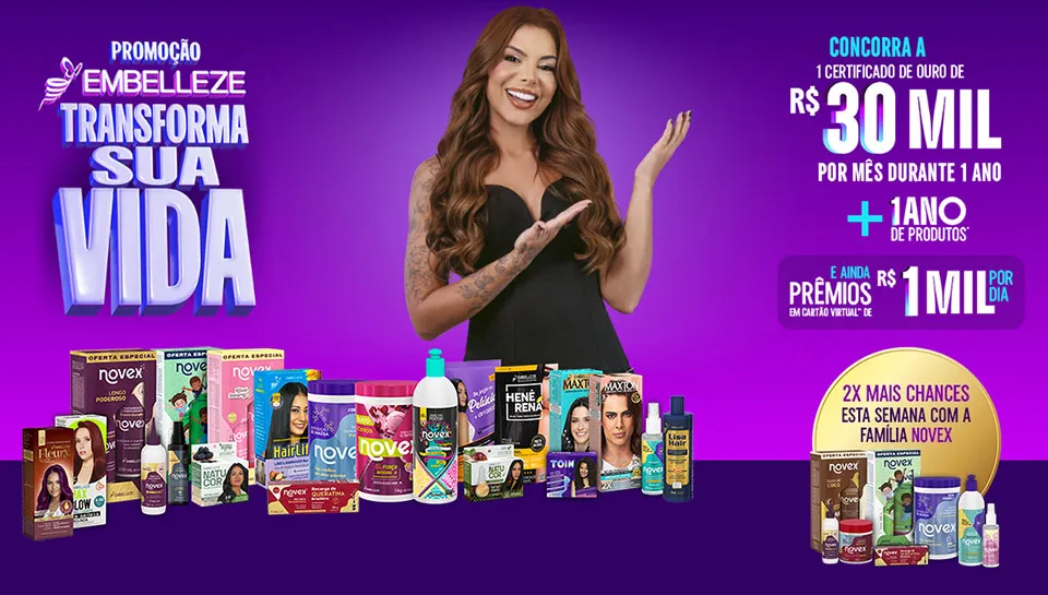 Promoção Embelleze Transforma sua Vida 2025