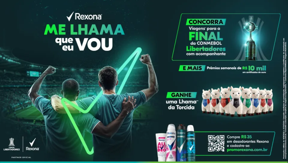 Promoção Rexona Me Lhama que Eu Vou 2025