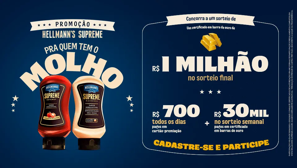Hellmann´s Supreme pra quem tem molho 2025