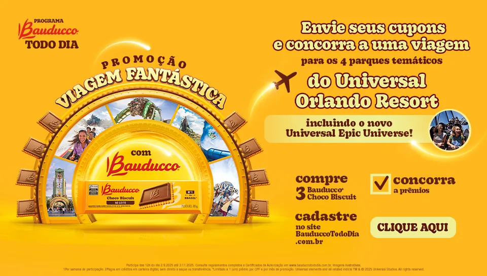 Promoção Bauducco Viagem Fantástica 2025